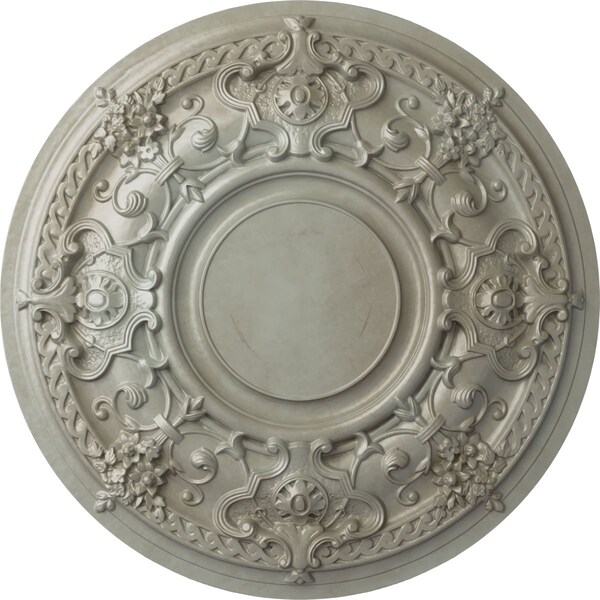 Ekena Millwork Jackson Ceiling Medallion (Fits Canopies up to 13 1/2"), Hnd-Painted Flash Gold, 32 3/4"OD x 2 1/2"P CM32JAFLS - main